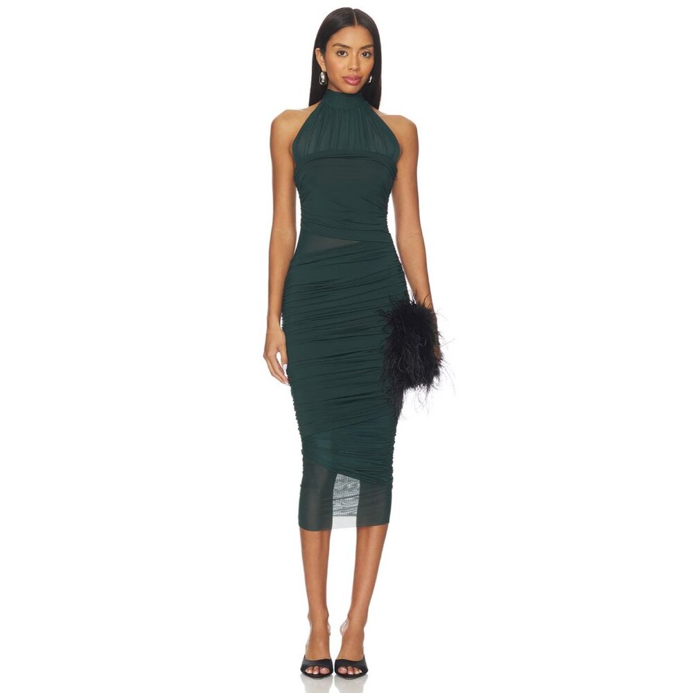 SEROYA Esmee Dress in Evergreen